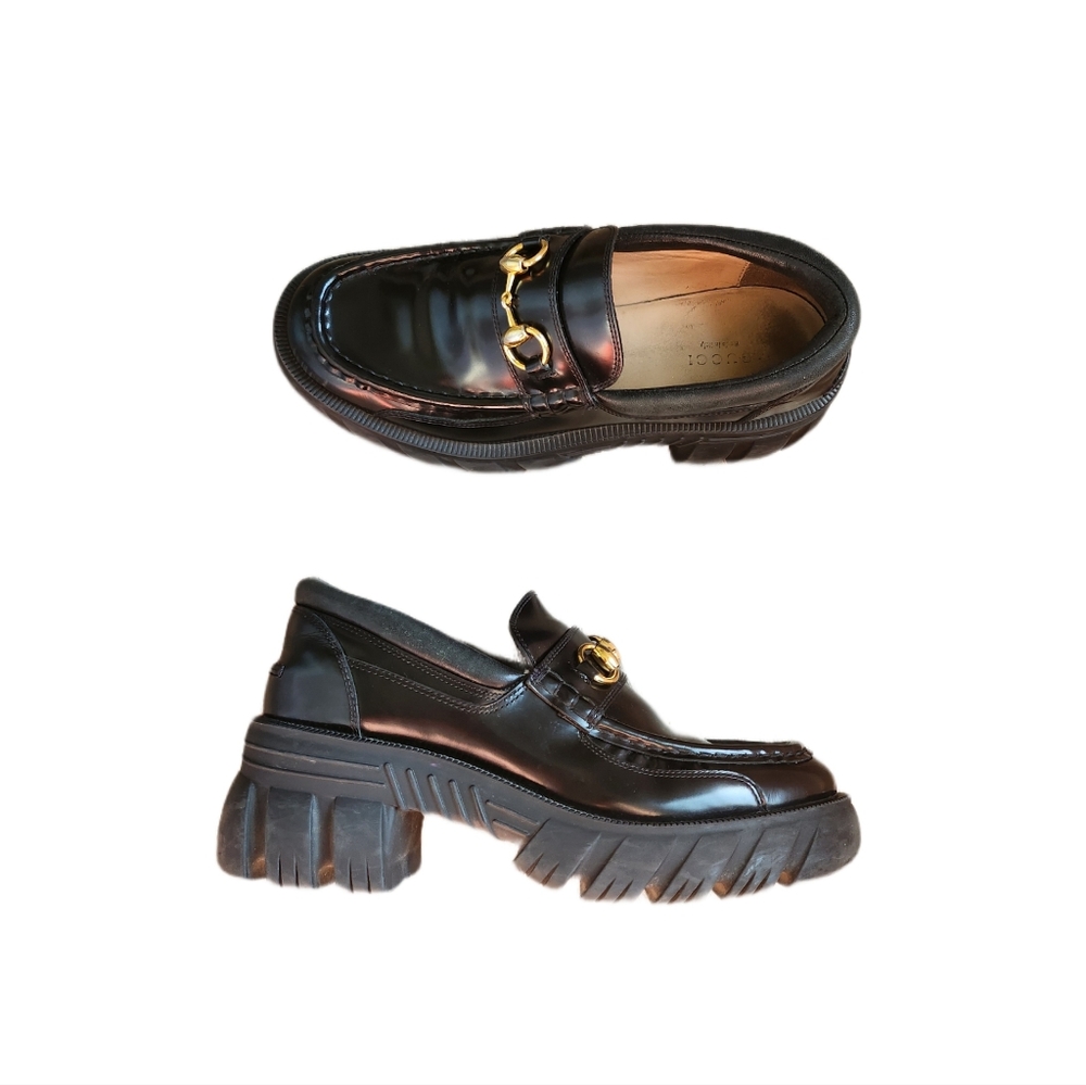 Gucci Horsebit Lug Sole Loafers